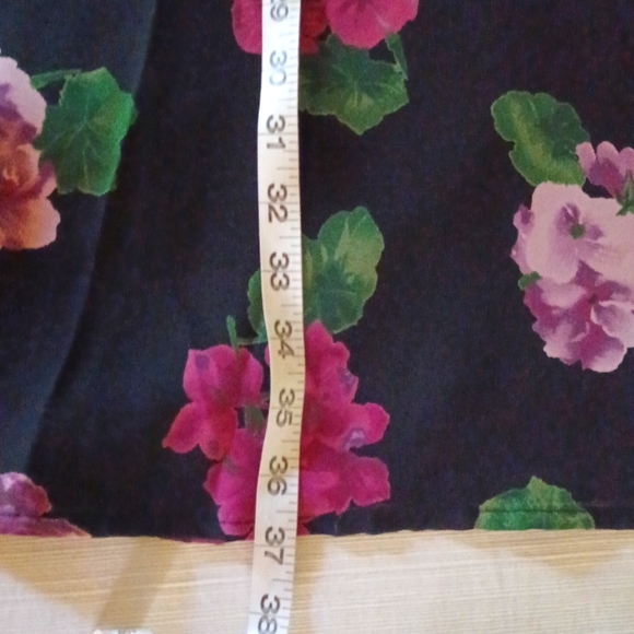 Sz 12 Black Floral Cocktail Dress by CDC Evening - Picture 8 of 8